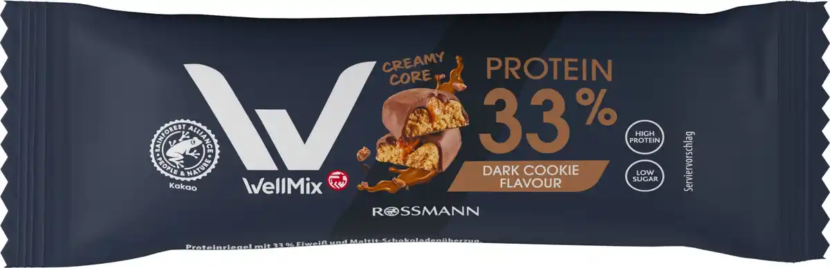 Bild 1 von WellMix Proteinriegel Dark Cookie Flavour, 45 g