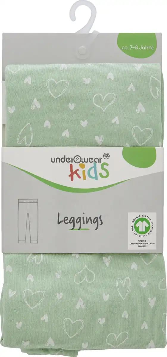 Bild 1 von under2wear kids LEGGINGS ALLOVER PRINT 134/140 GOTS