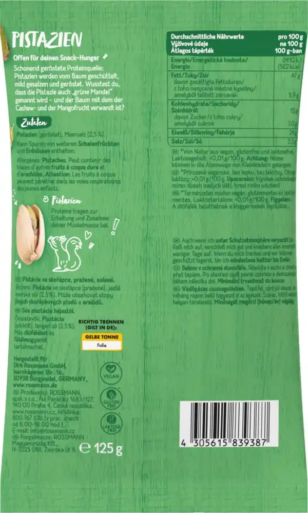 Bild 2 von GENUSS PLUS Pistazien, mild gesalzen, 125 g