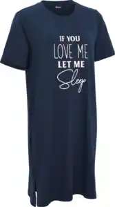 IDEENWELT Schlafshirt dunkelblau Gr. L