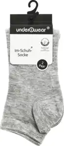 under2wear 2er Im Schuh Socke unisex OCS grau Melange 43/46