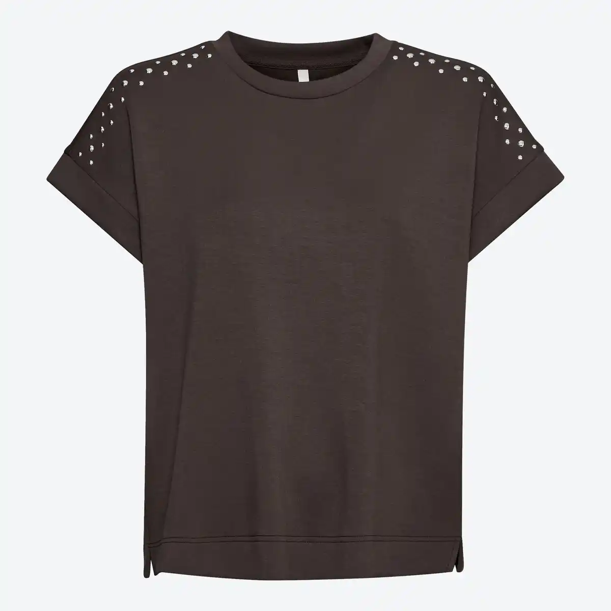 Bild 1 von Damen-T-Shirt mit Steinbesatz