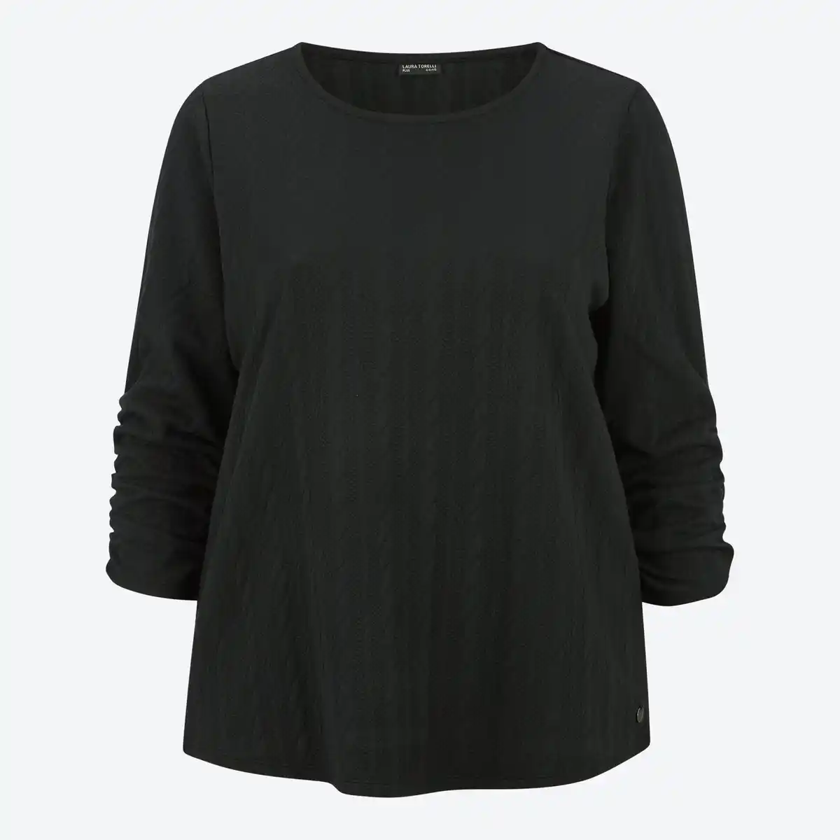 Bild 1 von Damen-Langarmshirt mit Struktur, große Größen