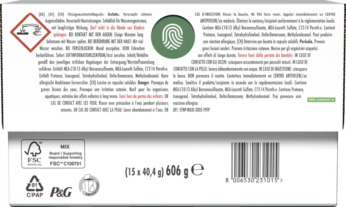 Bild 2 von Ariel Vollwaschmittel Pods MaxPower 15 WL