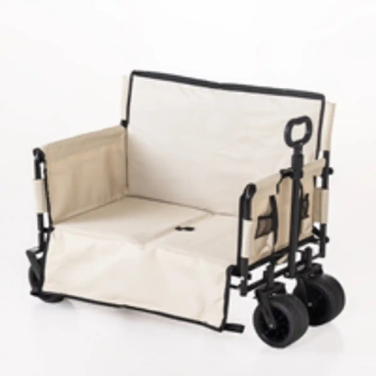 Bild 3 von Hardin 1fachgut Bollerwagen mit robustem Stahlrahmen, ca. 90 x 60 x 107 cm – Beige/Schwarz