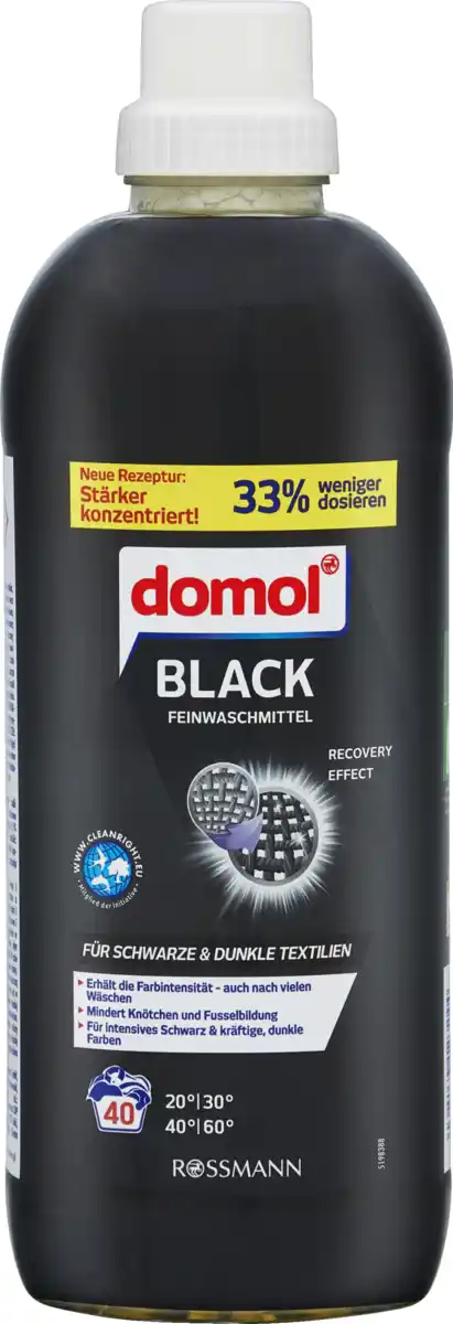 Bild 1 von domol Feinwaschmittel Flüssig Black 40 WL