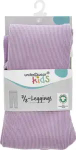 under2wear kids 7/8 Leggings Rippe 122/128 GOTS mw