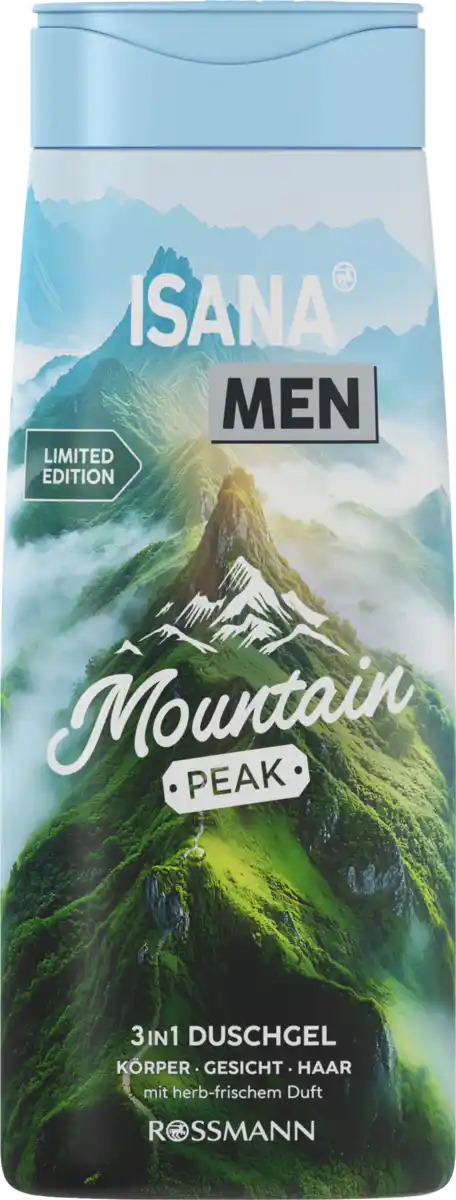 Bild 1 von ISANA MEN 3in1 Duschgel Mountain Peak, 300 ml