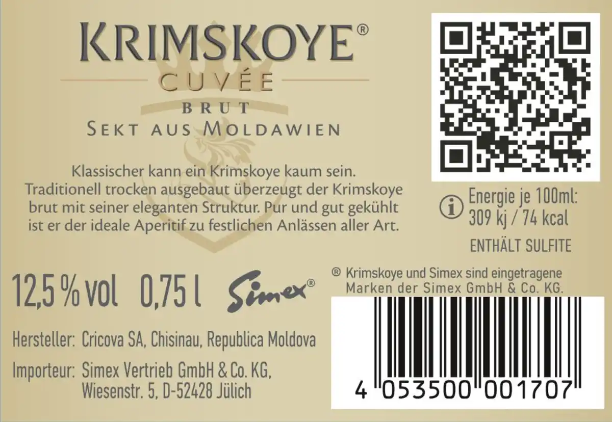 Bild 3 von Krimskoye Sekt aus Moldawien Brut