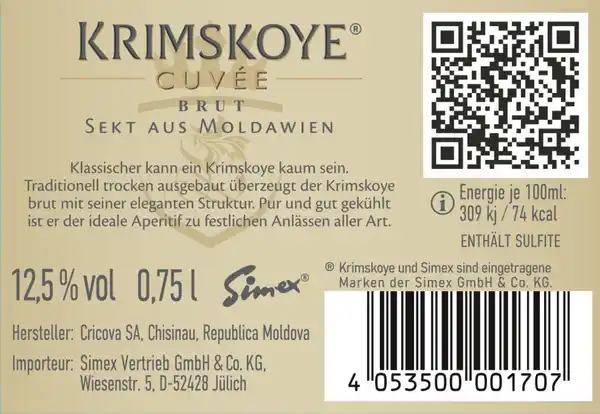 Bild 3 von Krimskoye Sekt aus Moldawien Brut