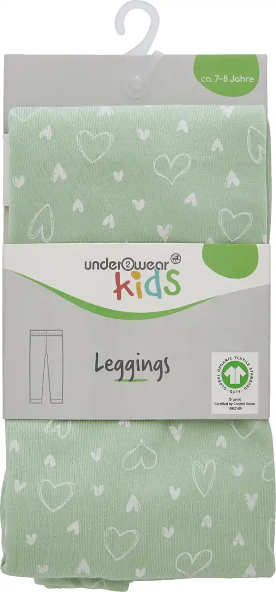 Bild 1 von under2wear kids LEGGINGS ALLOVER PRINT 122/128 GOTS