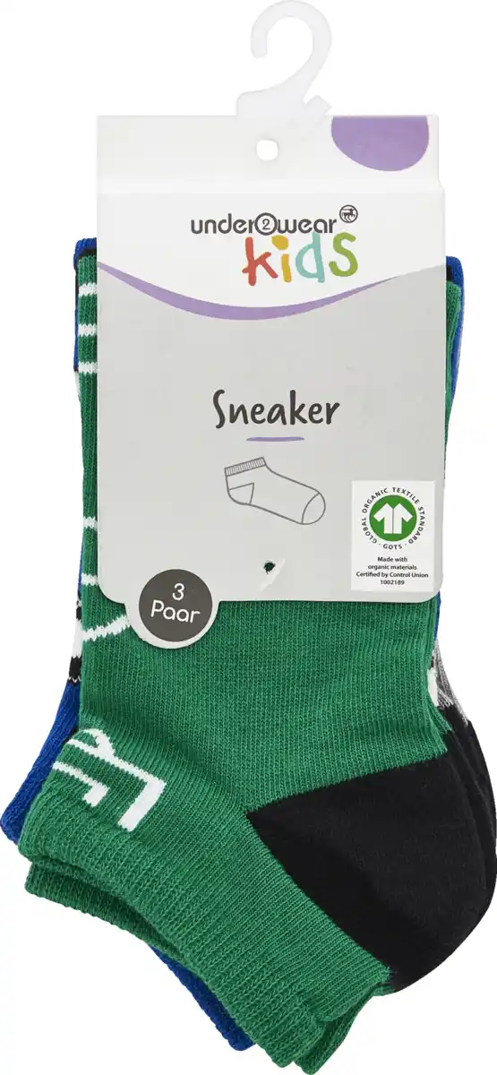 Bild 1 von under2wear kids Kinder-Sneakersocken Fussball Gr. 27/30