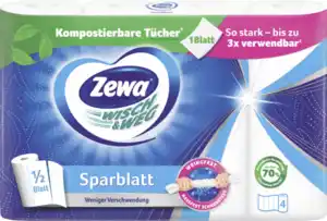 Zewa ZEWA WISCHWEG SPARBLATT 4x74 BLATT