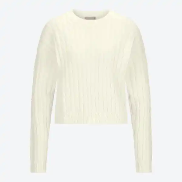 Bild 2 von Damen-Zopfstrickpullover mit Viskose
