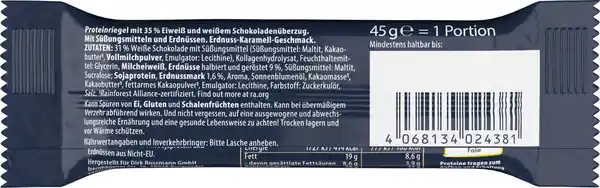 Bild 2 von WellMix Riegel White Peanut Toffee Flavour, 45 g