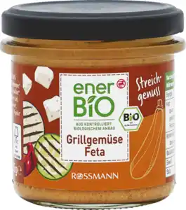 enerBiO Grillgemüse Feta Aufstrich, 135 g