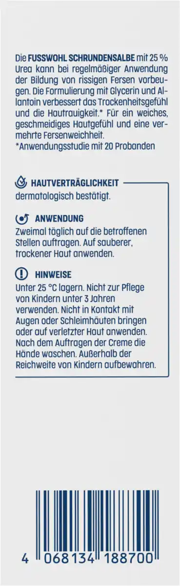 Bild 4 von FUSSWOHL Schrundensalbe, 75 ml