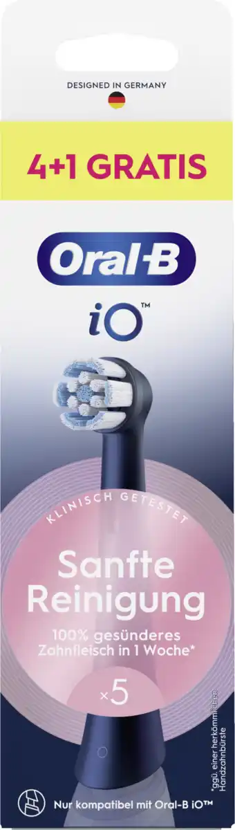 Bild 1 von Oral-B Aufsteckbürsten iO Sanfte Reinigung schwarz
