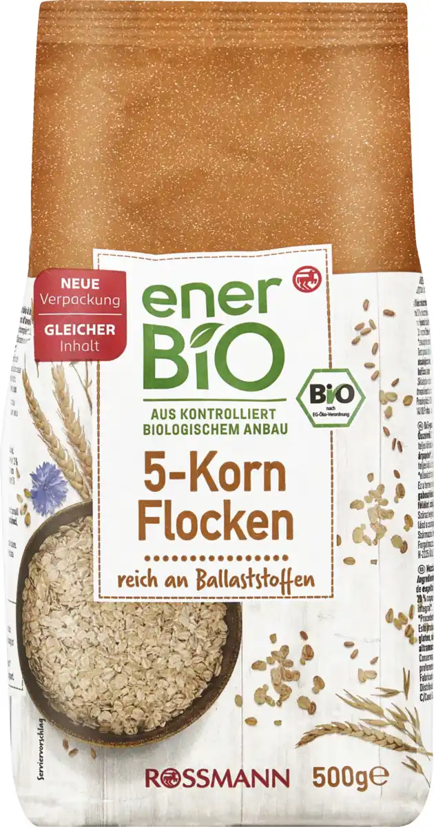 Bild 1 von enerBiO Bio 5-Korn Flocken, 500 g