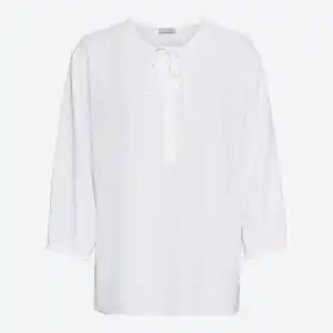 Damen-Bluse aus Viskose-Leinen-Mix