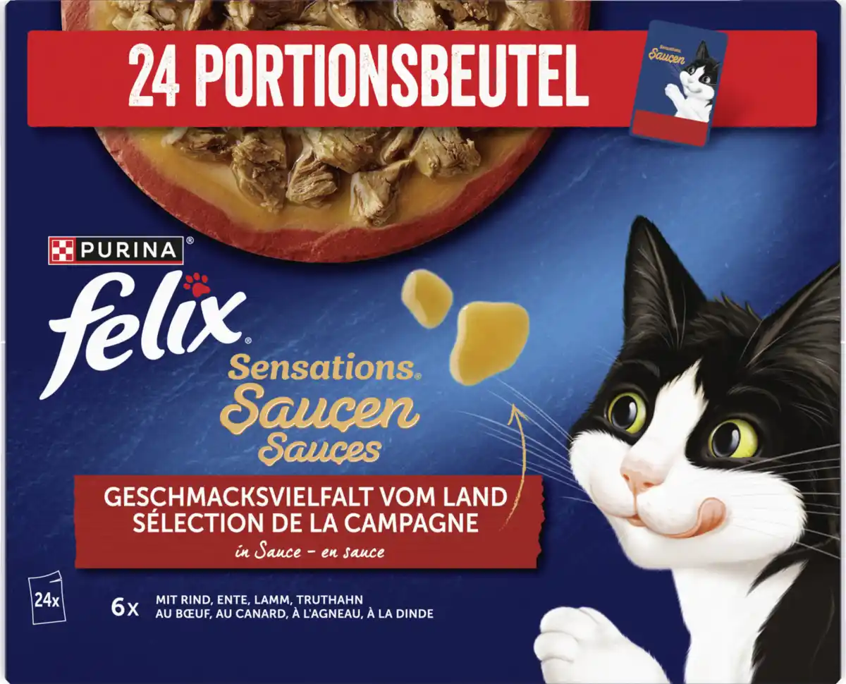 Bild 1 von Felix Sensation Geschmacksvielfalt vom Land in Sauce Multipack, 2.040 g