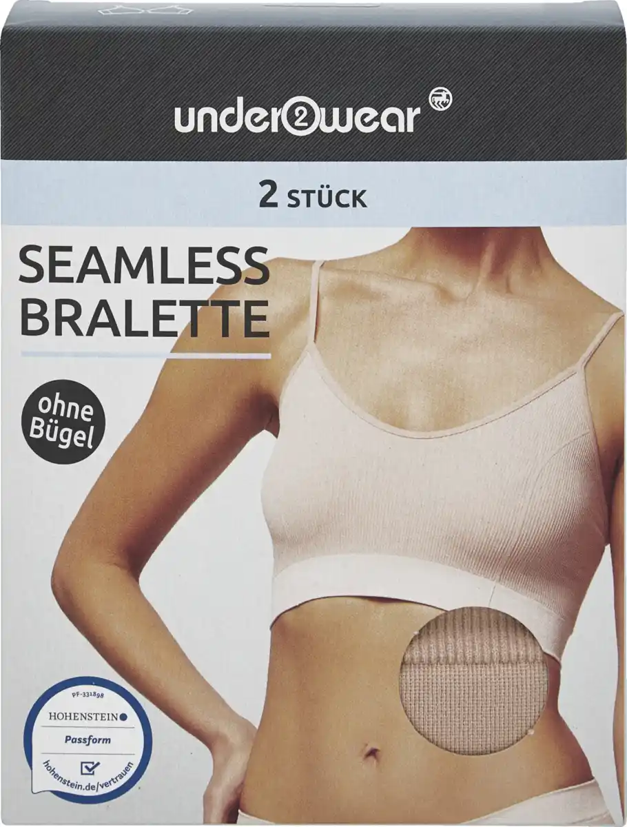 Bild 1 von under2wear Seamless Bralette DP beige/weiss S