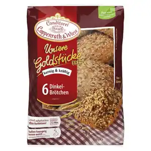 CONDITOREI COPPENRATH & WIESE Aufbackbrötchen Unsere Goldstücke 420 g, Dinkelbrötchen