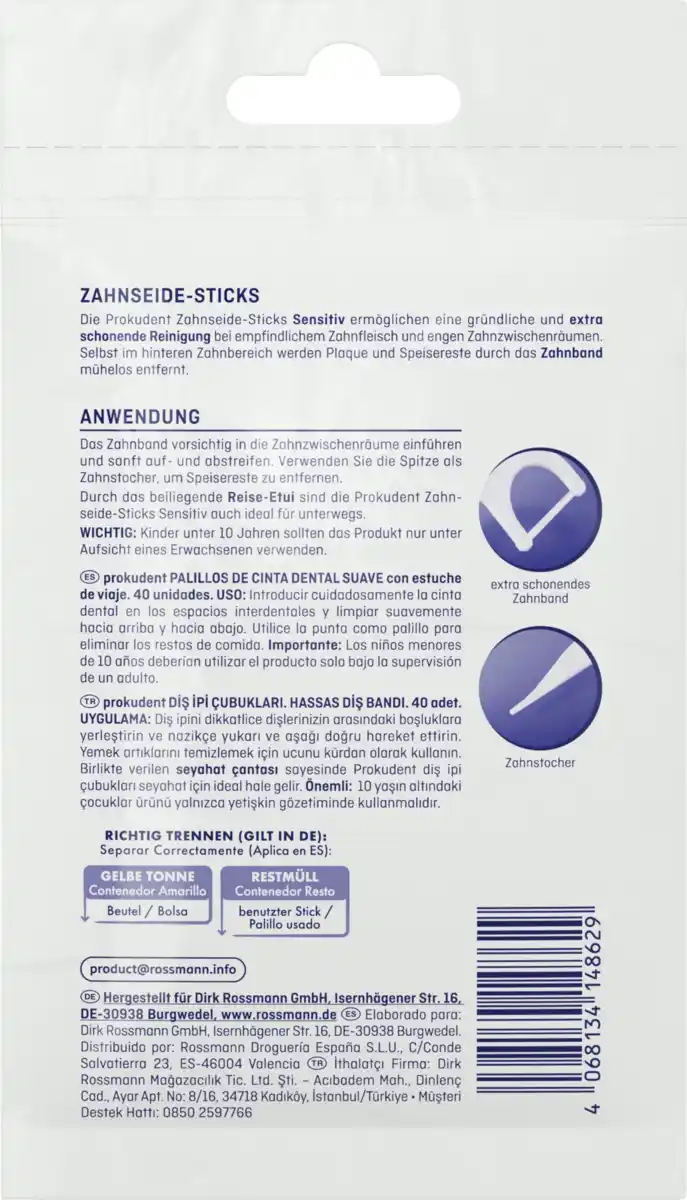 Bild 2 von prokudent Zahnseide-Sticks Sensitiv