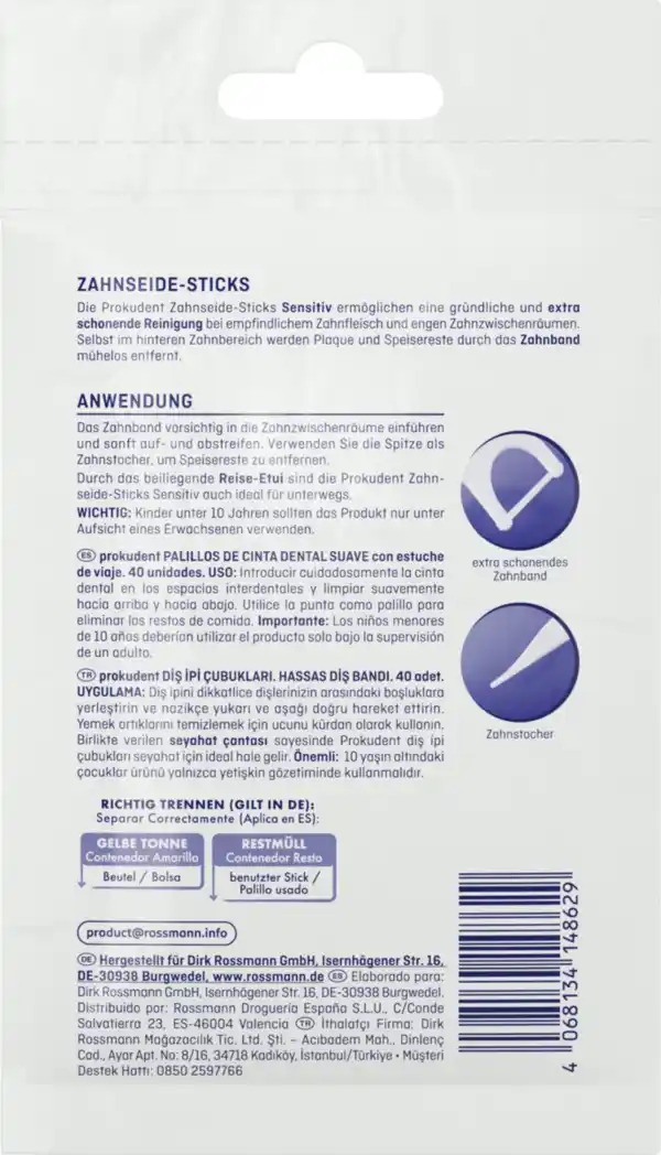 Bild 2 von prokudent Zahnseide-Sticks Sensitiv
