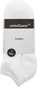 under2wear 5er Pack Sneaker weiß 43/46
