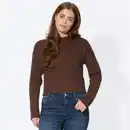 Bild 1 von Damen-Zopfstrickpullover mit Viskose
