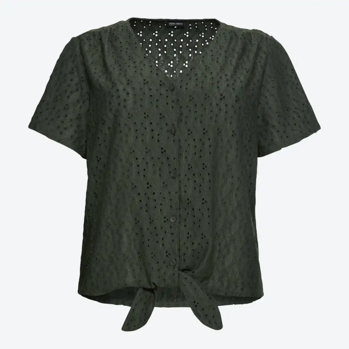 Bild 2 von Damen-T-Shirt mit Knopfleiste, große Größen