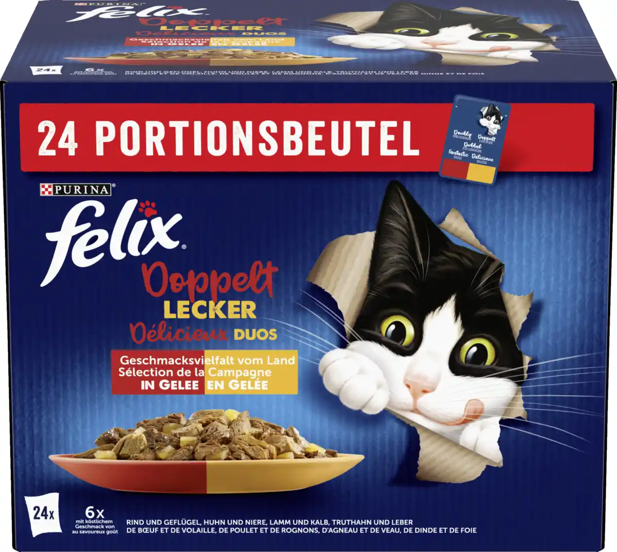 Bild 2 von Felix Doppelt Lecker Geschmacksvielfalt vom Land in Gelee Multipack, 2.040 g