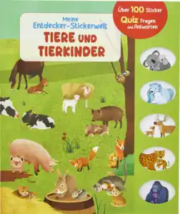 IDEENWELT Meine Entdecker-Stickerwelt Tiere