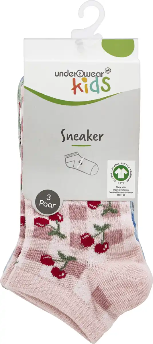 Bild 1 von under2wear kids Kinder-Sneakersocken Früchte Gr. 31/34