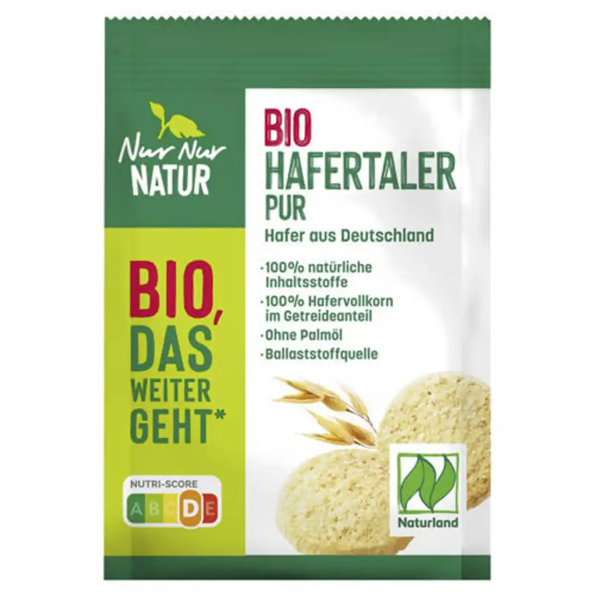 Bild 1 von NUR NUR NATUR Bio-Hafertaler 150 g, Pur