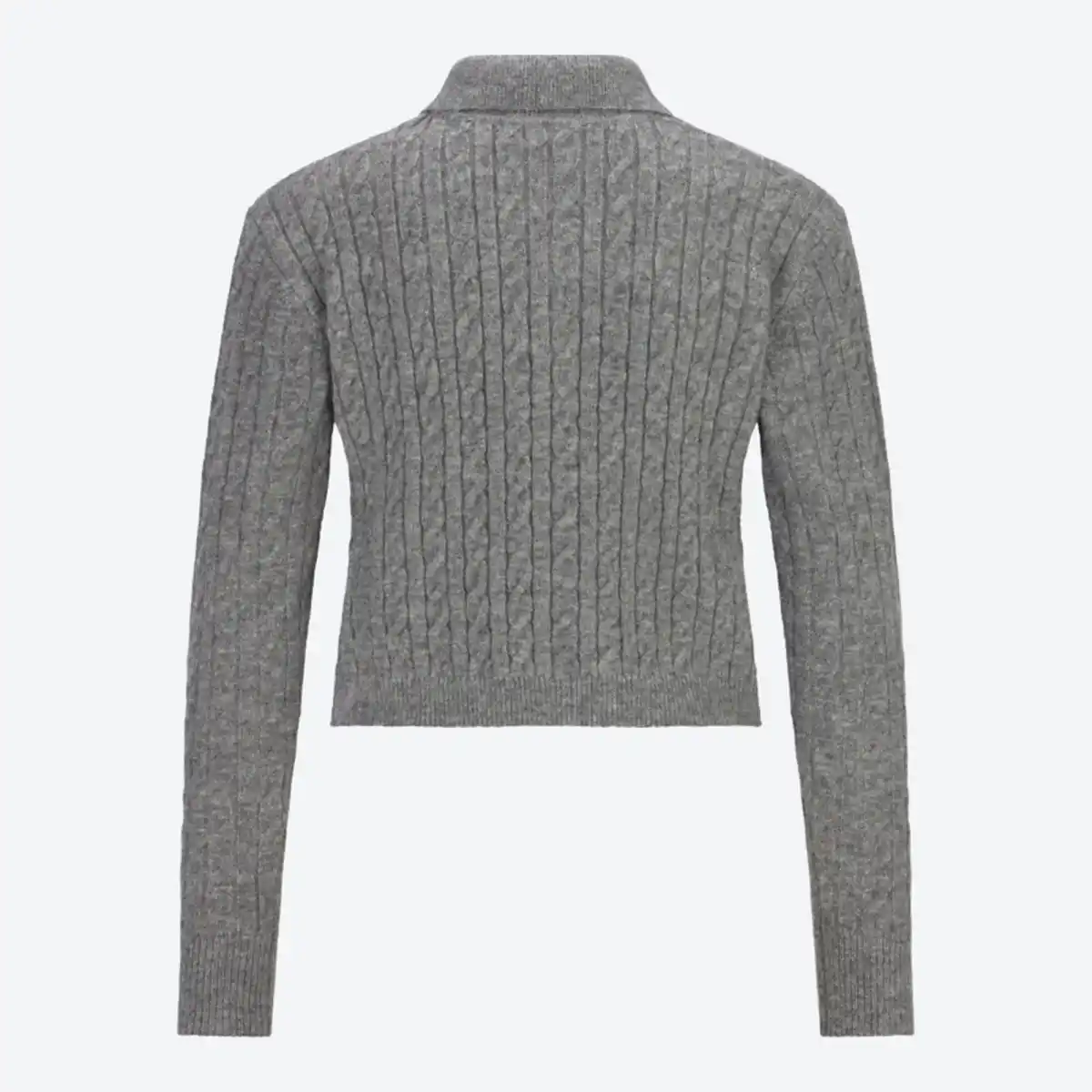Bild 4 von Damen-Zopfstrickpullover mit Glitzer-Knöpfen