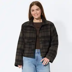 Damen-Jacke mit Karo-Muster