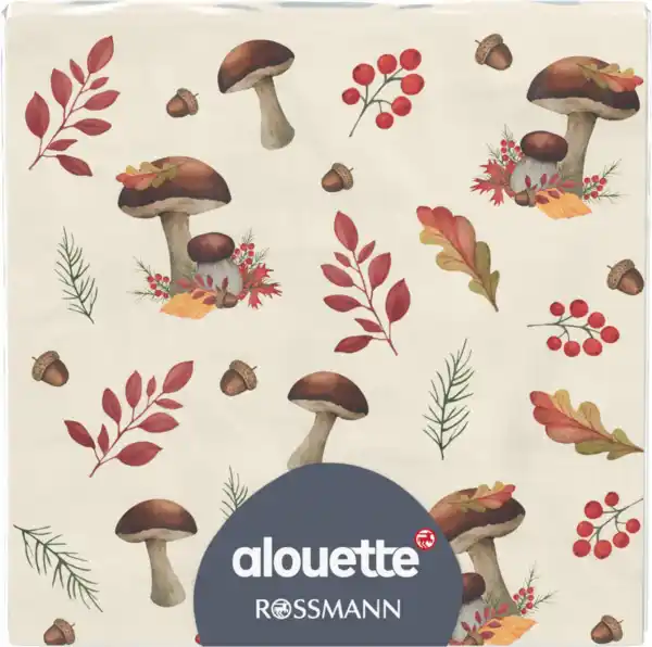 Bild 2 von alouette Cocktail-Serviette Pilze