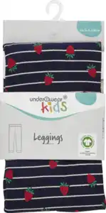 under2wear kids LEGGINGS STREIFEN NAVY 134/140 GOTS