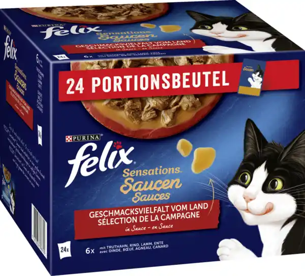 Bild 2 von Felix Sensation Geschmacksvielfalt vom Land in Sauce Multipack, 2.040 g