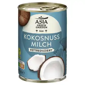 ASIA GREEN GARDEN Kokosnussmilch 400 ml, fettreduziert