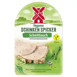RÜGENWALDER MÜHLE Veganer Schinken Spicker 80 g, Schnittlauch