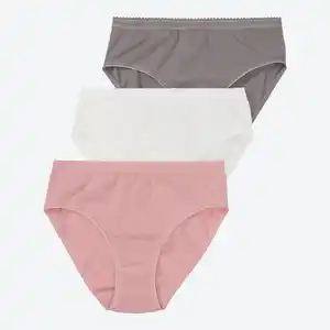 Damen-Rioslip mit glänzendem Saum, 3er-Pack
