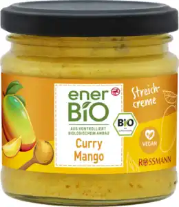 enerBiO Curry Mango Streichcreme, 180 g
