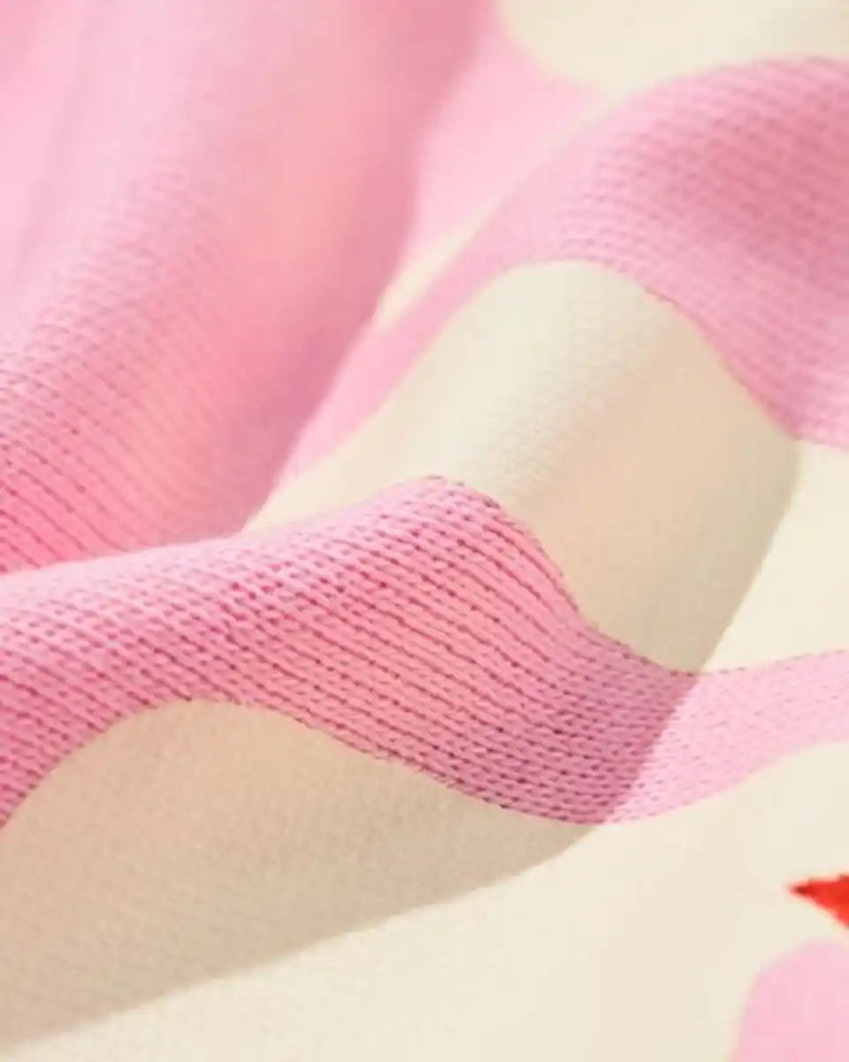 Bild 3 von Kinderpullover aus Sweatstoff, Herzen rosa