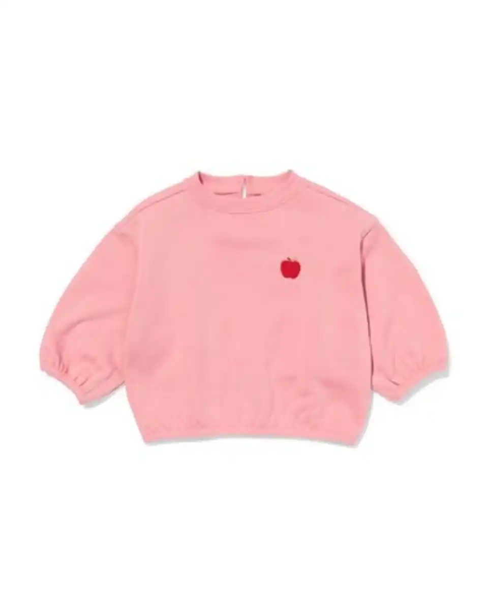 Bild 1 von Babypullover aus Sweatstoff, Apfel rosa
