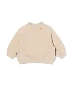 Babypullover aus Sweatstoff sandfarben