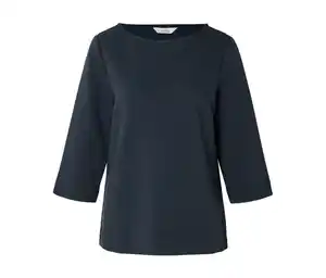 Strukturiertes Shirt, dunkelblau