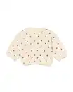 Bild 1 von Babypullover aus Sweatstoff mit Herzen und Blumen ecru